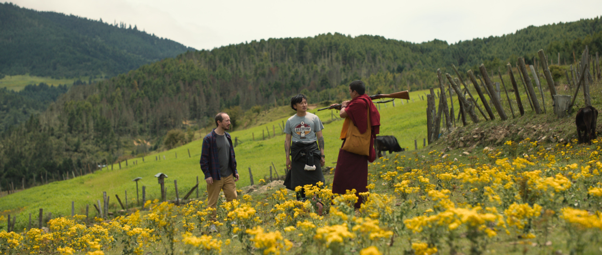 Filmstill Was will der Lama mit dem Gewehr