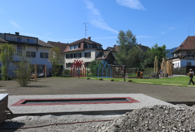 Begegnungszone VS Rheindorf - Bauarbeiten Begegnungszone VS Rheindorf - Bauarbeiten