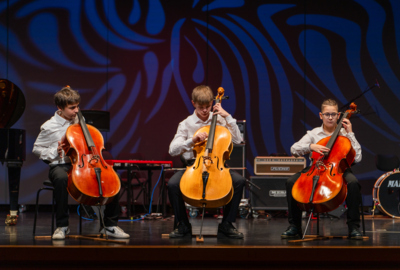 Tres Muchachos mit Michael Kalb, Paul Schnell und Aurel Pohn (vlnr), 1. Preis Ensemble AG II