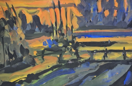 Riedlandschaft_1993Gouache